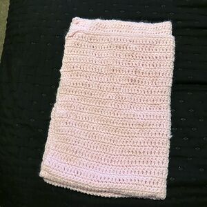 Pink Crochet baby blanket